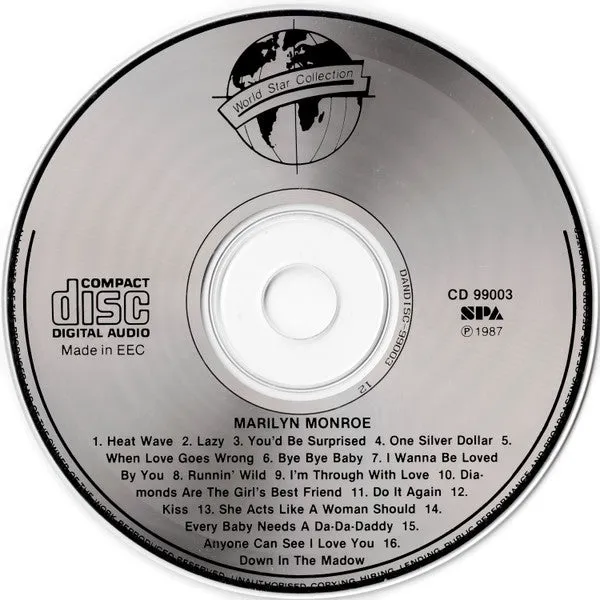 Marilyn Monroe The Legend Lives On CD usato NM vocal