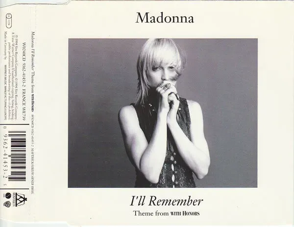 Madonna I'll Remember CD singolo soundtrack 1994