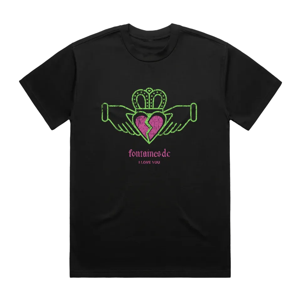 Fontaines D.C. I Love You T-shirt nera lyric