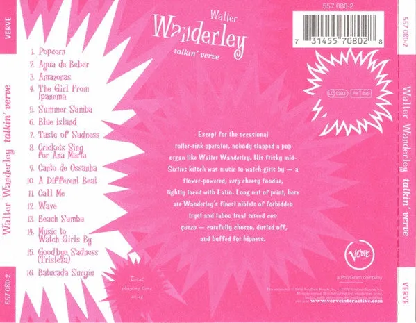 Walter Wanderley Talkin' Verve CD compilation samba latin