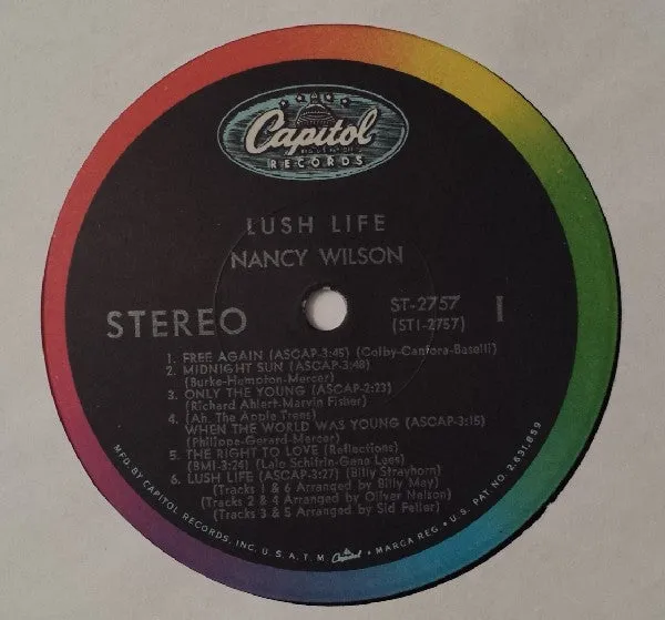 Nancy Wilson Lush Life vinile LP 1967 usato soul
