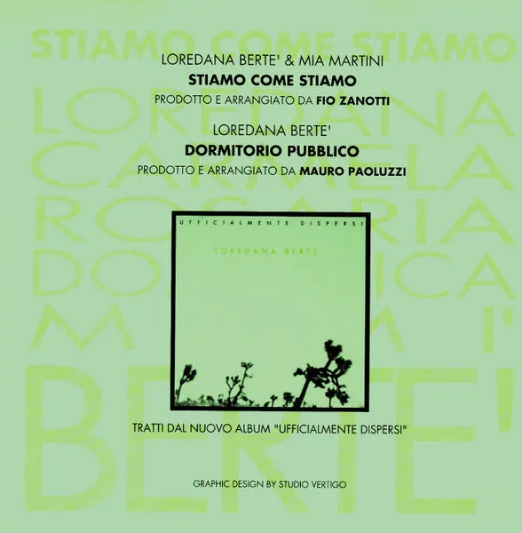 Bertè Martini Stiamo Come Stiamo CD singolo VG+