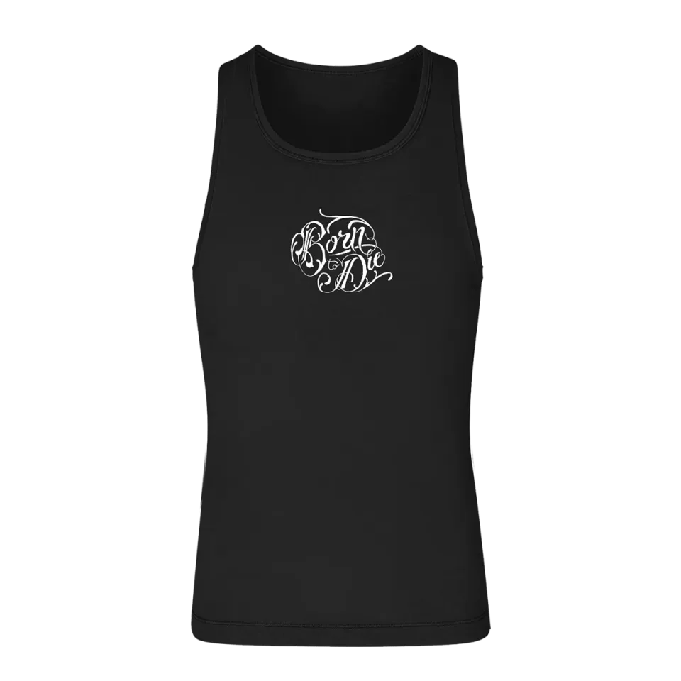 Polydor Records Black Tank Top canotta nera cotone