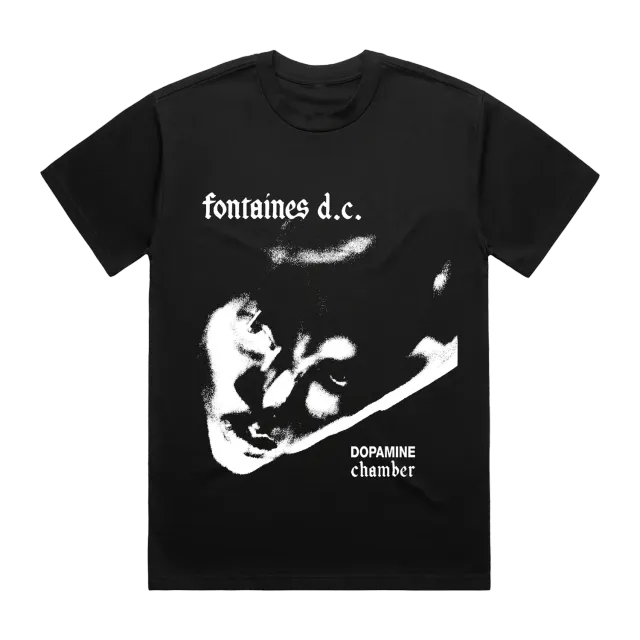 Fontaines D.C. Dopamine Chamber One Colour T-Shirt nera cotone