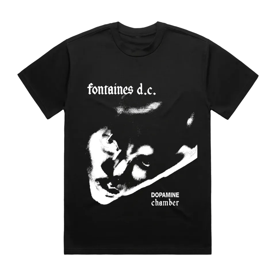Fontaines D.C. Dopamine Chamber One Colour T-Shirt nera cotone