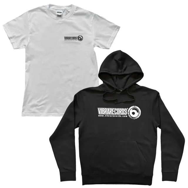 Vibrarecords 25° Anniversario pack felpa hoodie + t-shirt