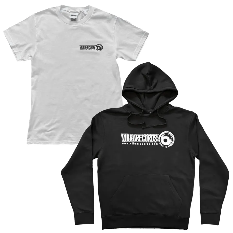 Vibrarecords 25° Anniversario pack felpa hoodie + t-shirt