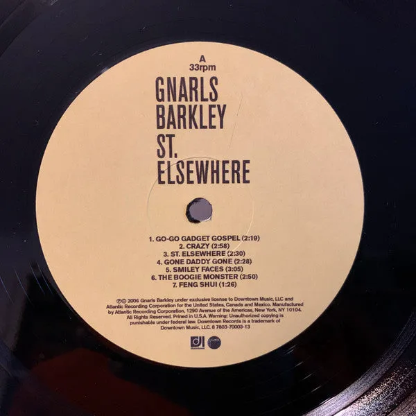 Gnarls Barkley St. Elsewhere vinile LP ristampa Mint