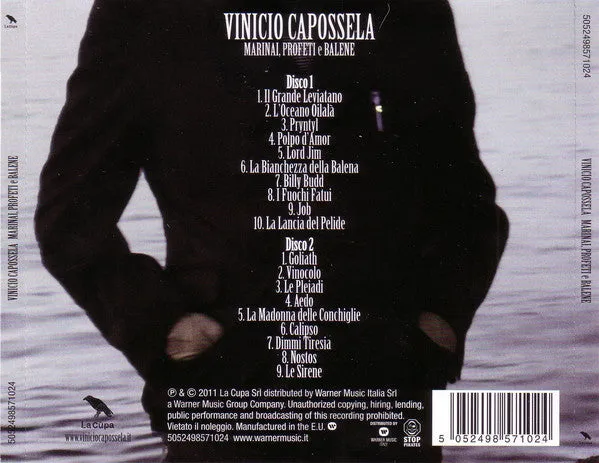 Vinicio Capossela Marinai Profeti e Balene 2xCD usato