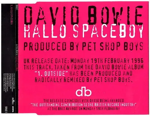 David Bowie Hallo Spaceboy CD singolo promo 1996