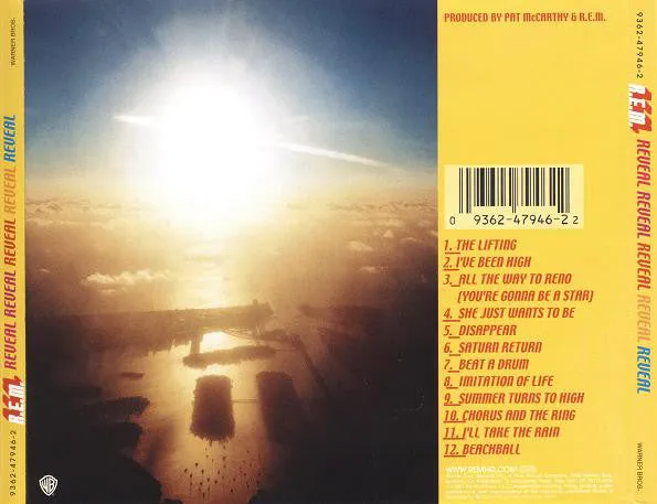 R.E.M. Reveal CD album jewel case Europa 2001 VG+