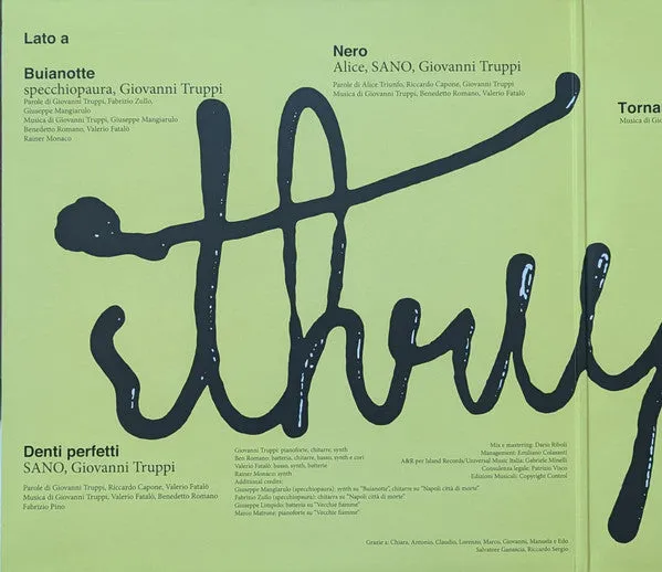 Giovanni Truppi Thrucollected Thruppi LP vinile edizione limitata