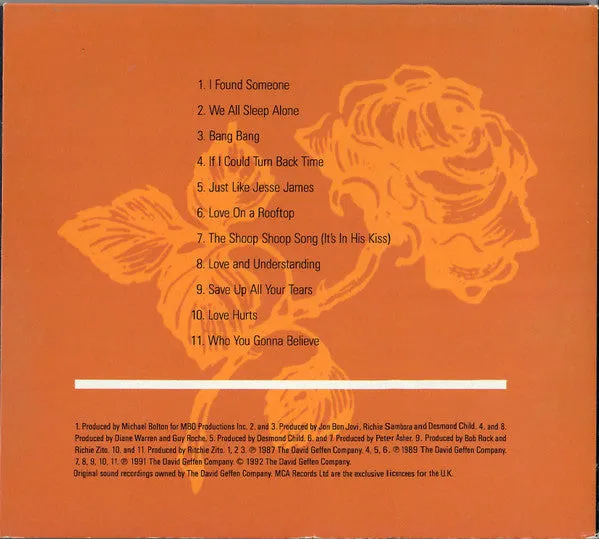 Cher Turning Back Time CD compilation promo