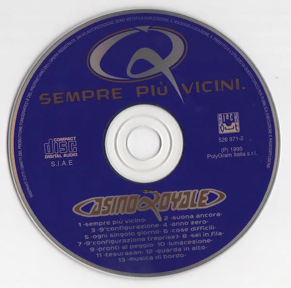 Casino Royale Sempre Più Vicini CD trip hop dub