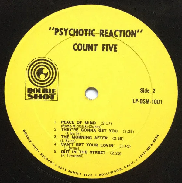 Count Five Psychotic Reaction LP mono 1966 USA