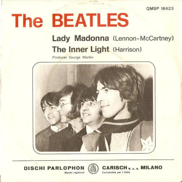 Beatles Lady Madonna singolo 7" vinile 1968 VG