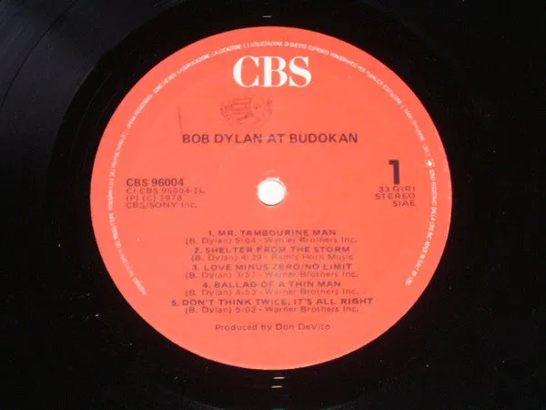 Bob Dylan At Budokan doppio vinile 2xLP live NM