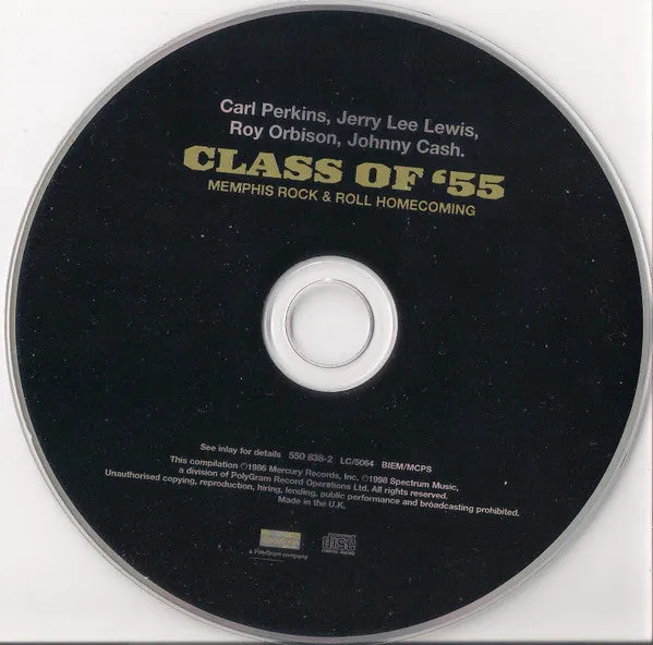 Class Of 55 Memphis Rock CD Cash Orbison Lewis Perkins