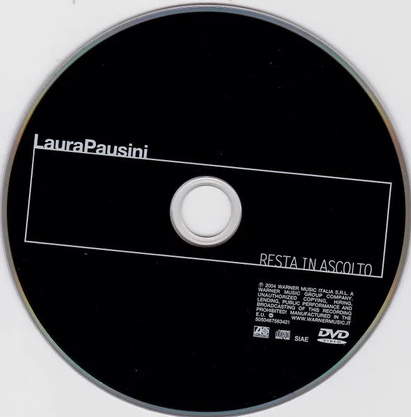 Laura Pausini Resta In Ascolto CD + DVD edizione speciale