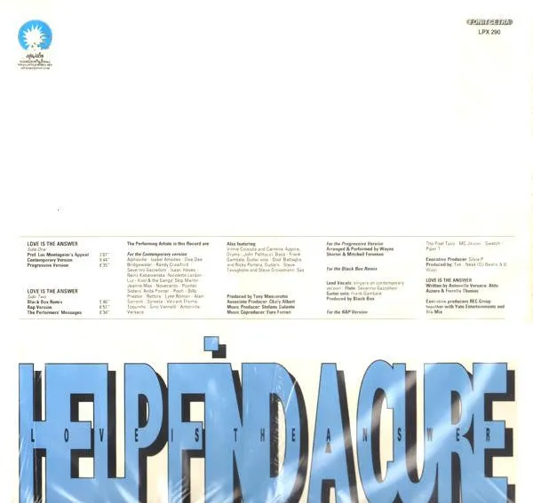 Love Is The Answer Benefit AIDS lp vinile usato VG+ Italia