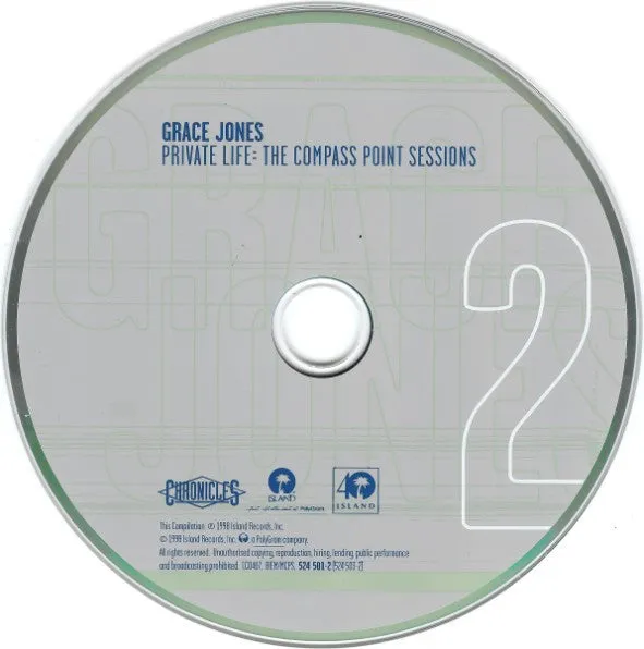 Grace Jones Private Life Compass Point Sessions doppio CD VG+