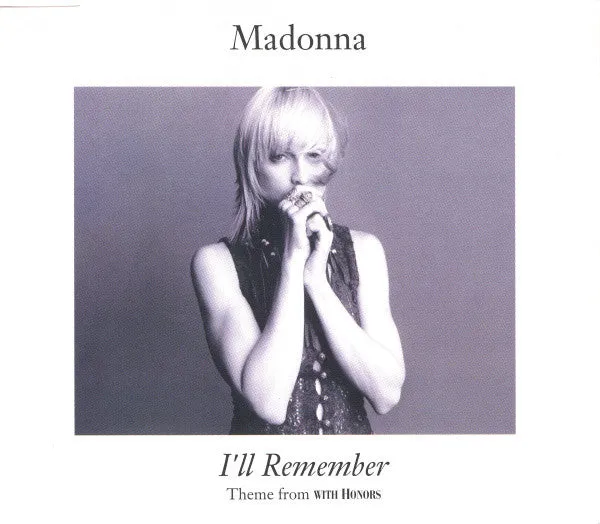 Madonna I'll Remember CD singolo soundtrack 1994