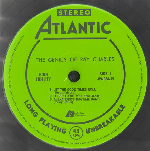 Ray Charles Genius Of Ray Charles 2xLP 180g num