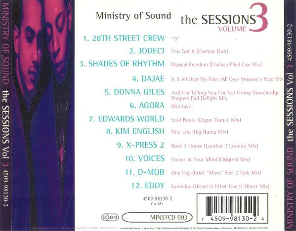 Clivillés & Cole The Sessions Volume 3 CD compilation house