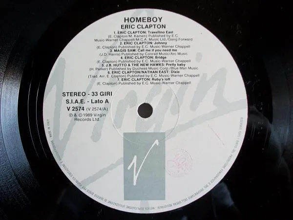 Homeboy Colonna Sonora LP usato blues rock Clapton