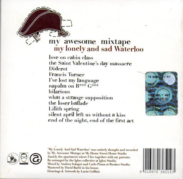 My Awesome Mixtape My Lonely And Sad Waterloo CD electro