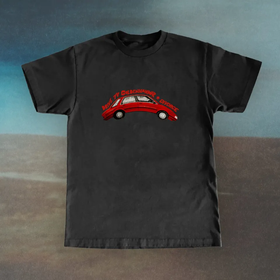 Polydor Red Car t-shirt nera cotone unisex