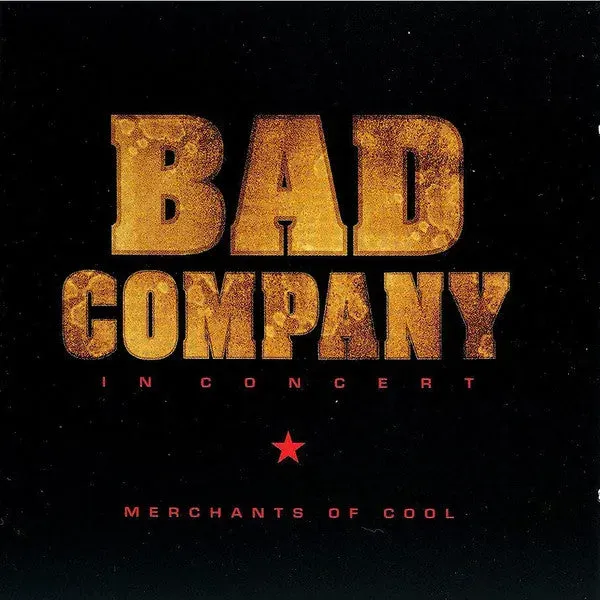 Bad Company Merchants Of Cool CD album live hard rock VG+