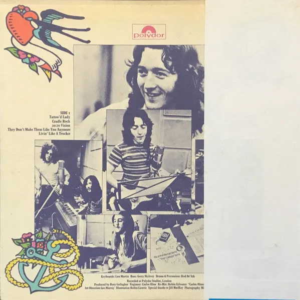 Rory Gallagher Tattoo Vinile LP Giappone Obi Blues 1973