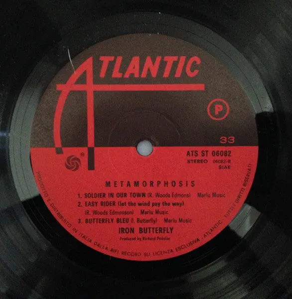 Iron Butterfly Metamorphosis vinile LP rock psichedelico usato