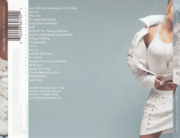 Mary J. Blige Love & Life CD R&B 2003