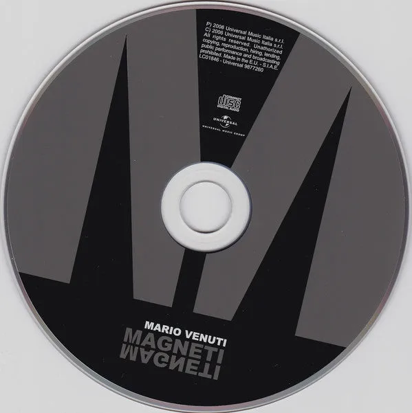 Mario Venuti Magneti CD album Universal 2006