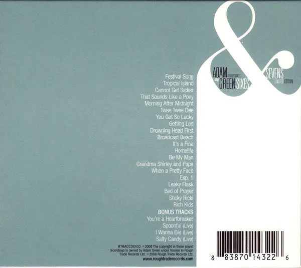 Adam Green Sixes & Sevens cd limited slipcase
