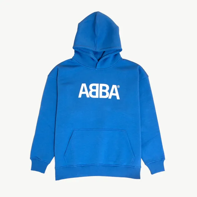 Polydor Records ABBA felpa hoodie blu oversize