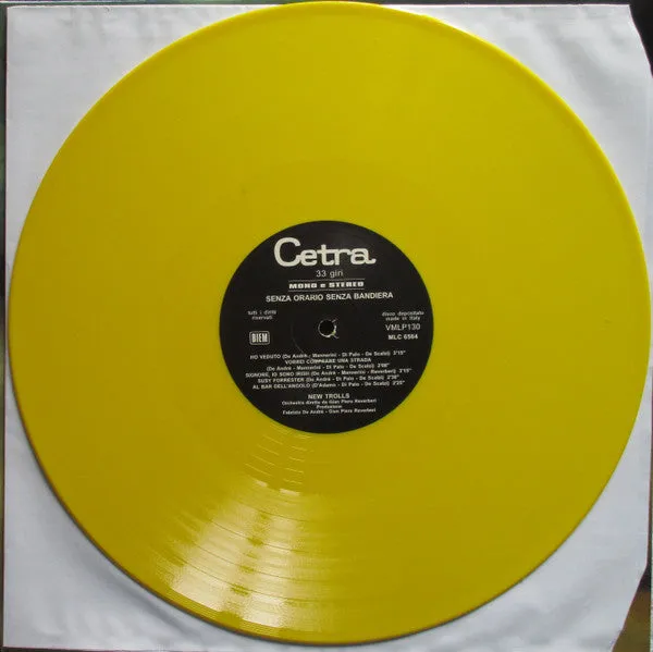 New Trolls Senza Orario Senza Bandiera LP giallo mono
