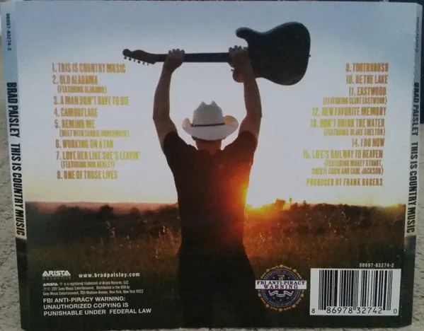 Brad Paisley This Is Country Music CD album usato