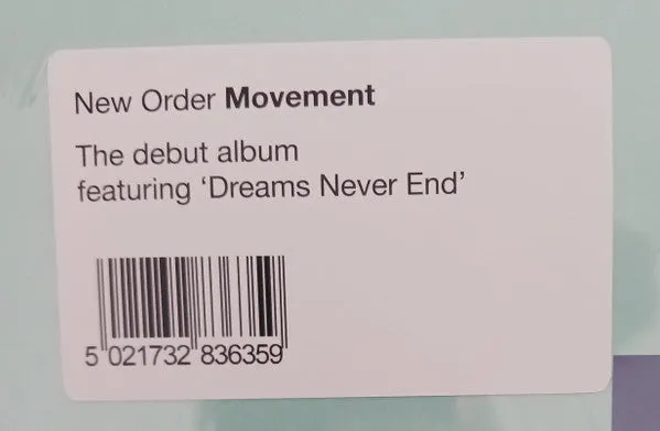 New Order Movement LP ristampa mint Factory