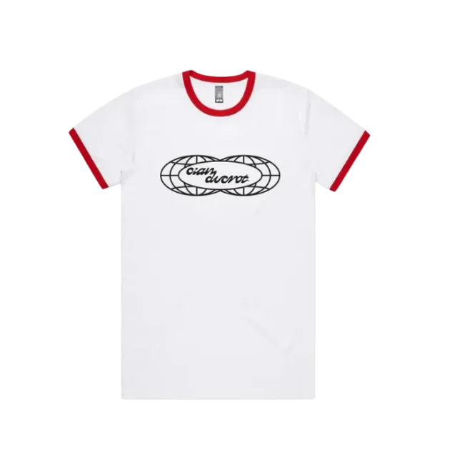 Polydor Globe Ringer t-shirt bianca cotone