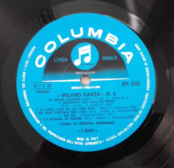 I Gufi Milano Canta N.2 vinile LP 1966 prima edizione