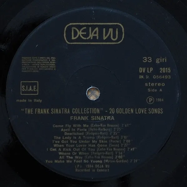 Frank Sinatra The Frank Sinatra Collection LP compilation 1984