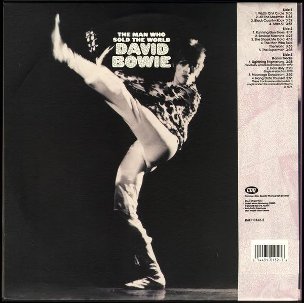 David Bowie The Man Who Sold The World vinile LP clear 1990