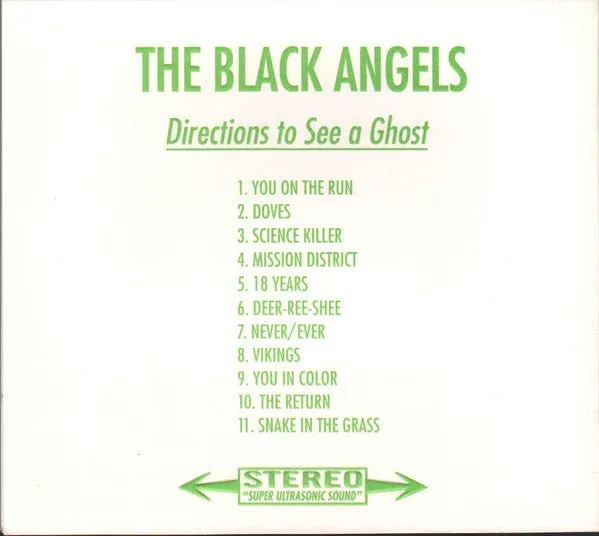 The Black Angels Directions To See A Ghost CD digipak