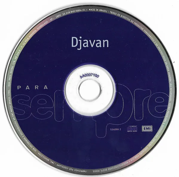 Djavan Para Sempre CD compilation EMI MPB