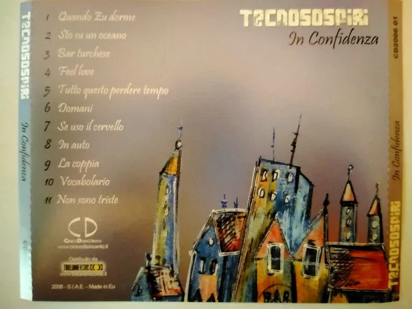 Tecnosospiri In Confidenza CD album 2006 alternativo