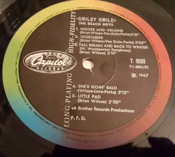 Beach Boys Smiley Smile vinile LP NM stampa Italy