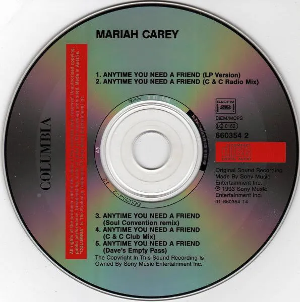Mariah Carey Anytime You Need A Friend CD maxi usato